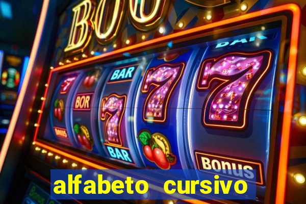 alfabeto cursivo para treinar caligrafia